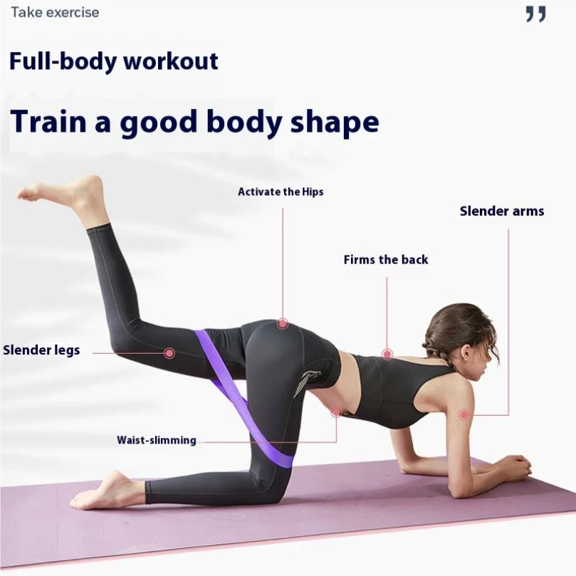 Fitness-Widerstandsbänder, verdicktes Yoga-Gummiband, Stretchband, Beweglichkeitstraining, Krafttraining, Fitnessgeräte für Zuhause