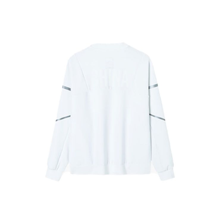 Anta Sharp Series Round Neck Pullover Sports Sweatshirt Women Sweatshirt White 162210728-2