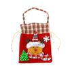 Christmas Cartoon Candy Bag Santa Claus Snowman Brushed Non-woven Apple Bag Cute Handbag Christmas Cookie Gift Wrapping Supplies