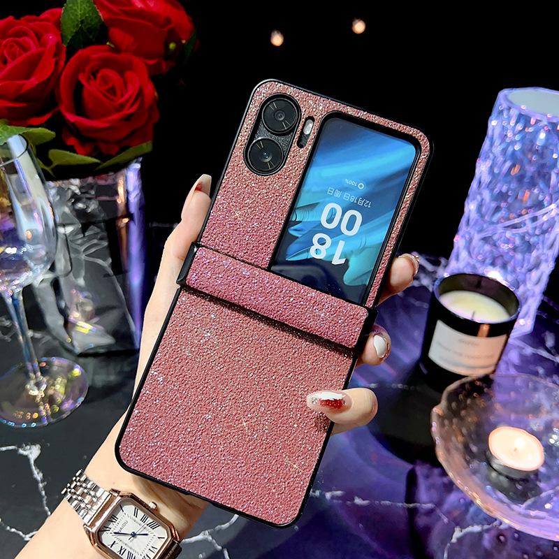 

Цветной матовый противоударный чехол с полным покрытием для OPPO FindN2 Flip Find N2 Flip