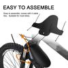 Mudguard Set, Front and Rr Tire Mudguards with Cable Ties, for Most  s Black Plastic