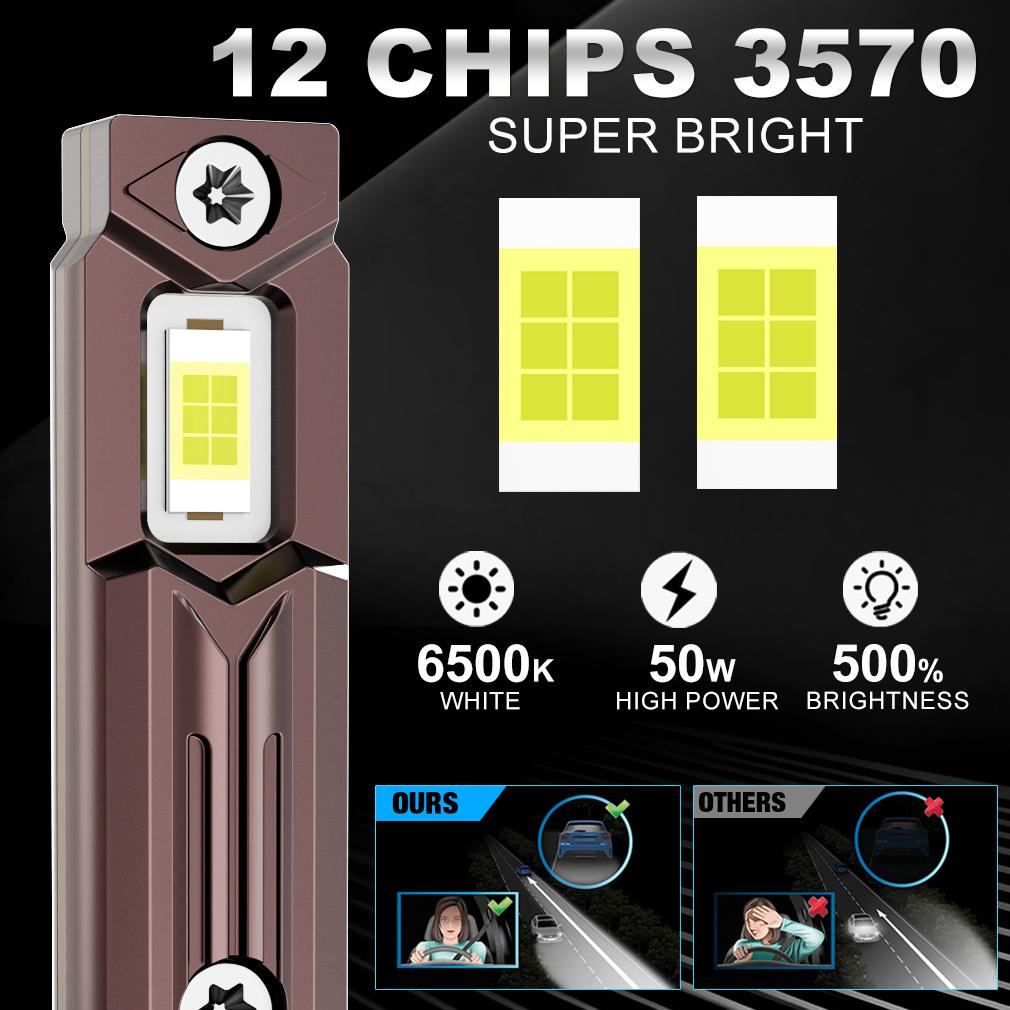 2Pcs H1 LED Headlight Turbo Bulbs Canbus Mini Wireless Lamps W/ Fan 25000LM CSP Chips Super Bright Car Fog Lights Headlamp Plug&Play 6500K White
