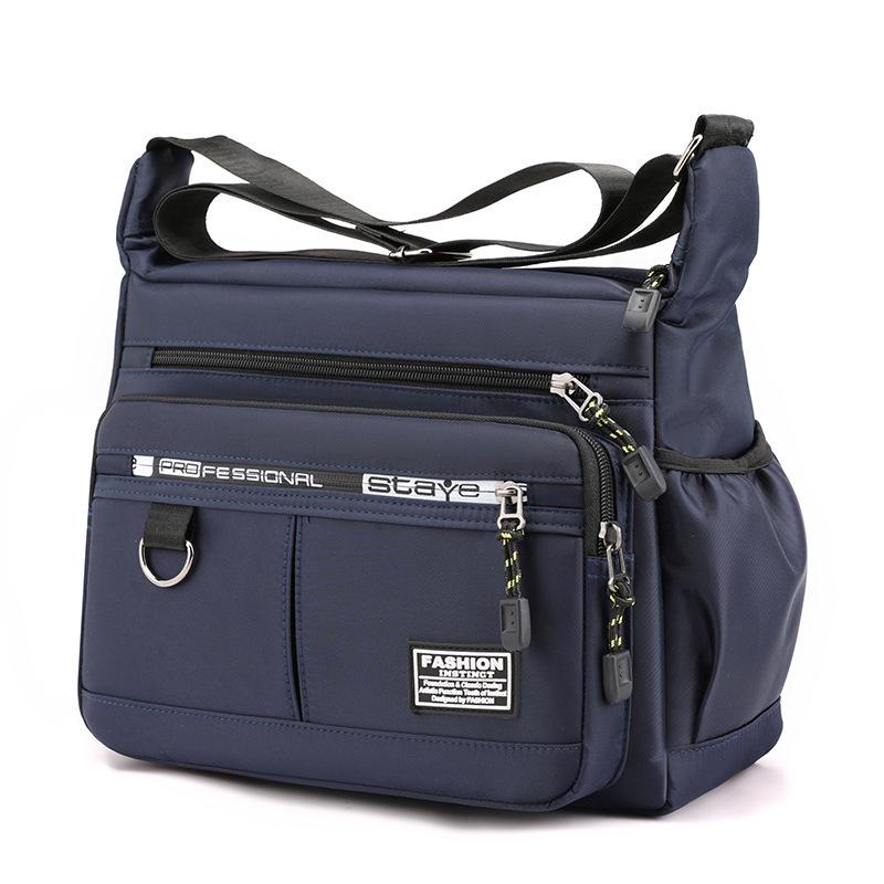 2025 Men's Large Capacity Wear-Resistant Multi-Pocket Shoulder and Messenger Backpack