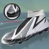 2025 Slip On Style Adult Soccer Shoes Long Spike Kid Outdoor Football Sneakers Big Size 47 46 High Ankle Cleats Training Shoes