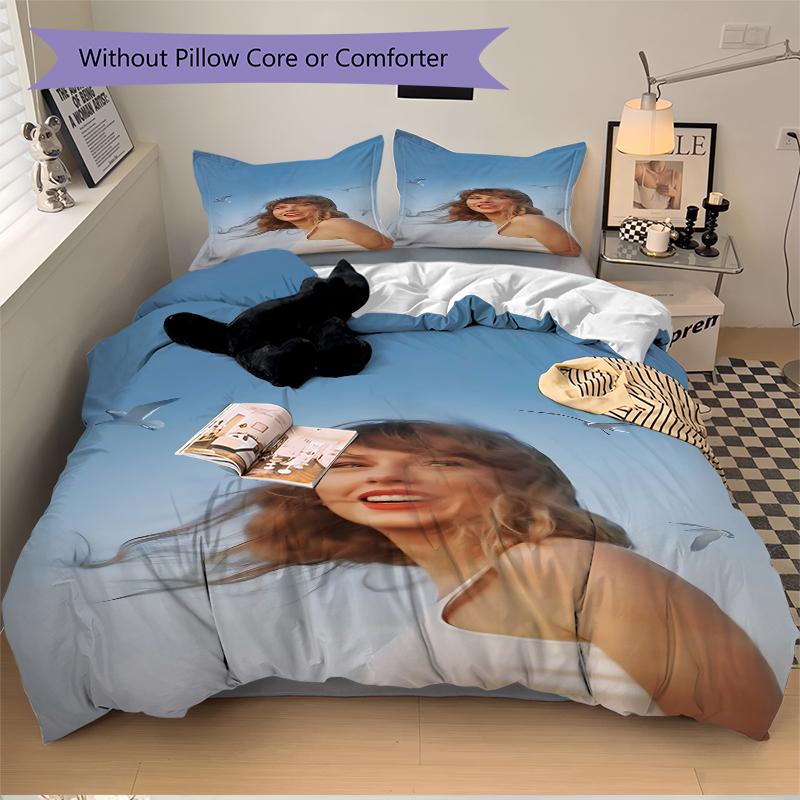 3 Stück Taylor Swift's Album Cover Artwork Bettwäsche-Sets Für Alle Größen Neu 3D-Druck Bettbezug Bettdecke Bettbezug Kissenbezug Schlafzimmerdekoration