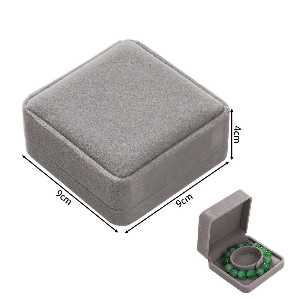 Rounded Flannel Jewelry Box for Rings, Earrings, Pendants, Bracelets, Bangles, and DIY Packaging.