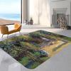 Tappeto Runner Retrò Stiloso Piccolo Fresco Stampa Floreale Camera da Letto Tappetino Comodino Pieghevole Lavabile in Lavatrice Antiscivolo Tappetini per Corridoio Tapis