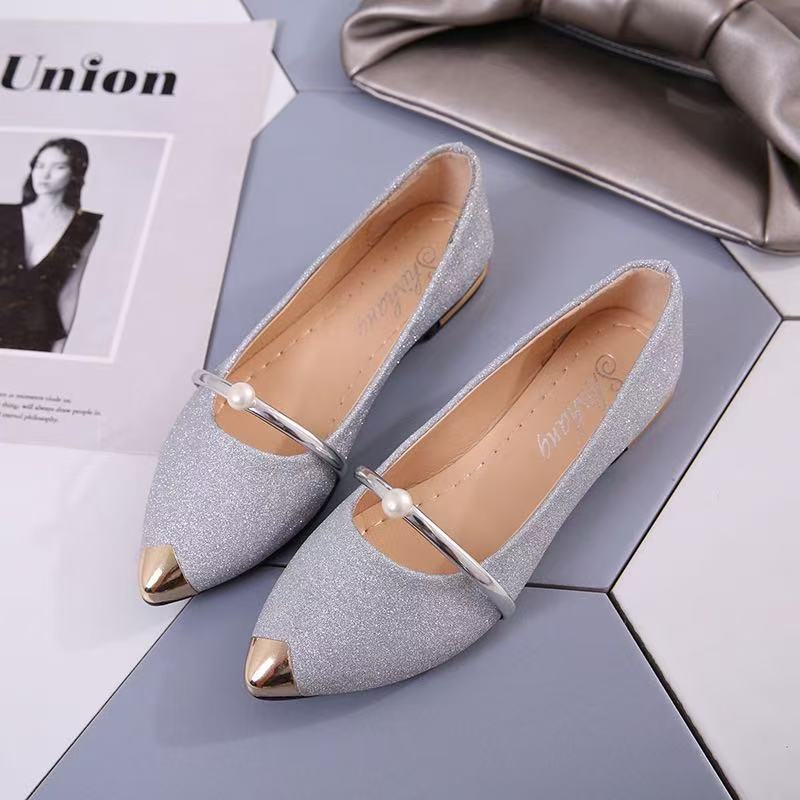 Summer New Women's Shoes Pointed Flat Shoes Shallow Single Shoes
