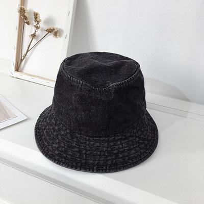 Foldable Fisherman Hat Women Summer Cotton Bucket Hat Washed Denim Bucket Hats Bob Caps Hip Hop Gorros Men Women