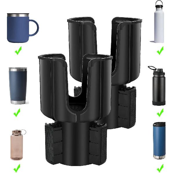 Car Cup Holder Expander Adapter Adjustable Base, NARUNDREN Compatible For Yeti 20/26/30 Oz Hydro Flasks Large 32/40Oz, Fits Most Cup Holder, Diameter