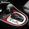 Real Soft Carbon Fiber Sticker For Seat Leon 2005 2006 2007 2008 2009 2010 2011 2012 LHD RHD Car Gear Shift Trim Accessories