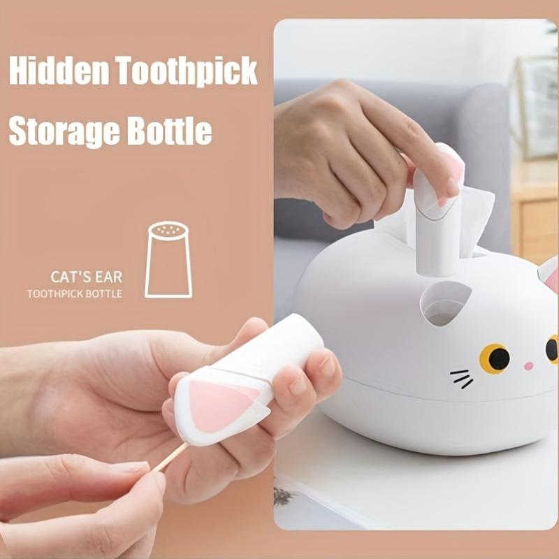 A cute cat tissue box, cartoon tissue box lid, cute black and white cat tissue box, household tissue container.