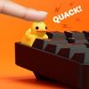 Yellow Duck Keycaps Cross Axis Height Key Caps Cartoon Mechanical Keyboard Keycap Tension Relief Toys Game Accessories