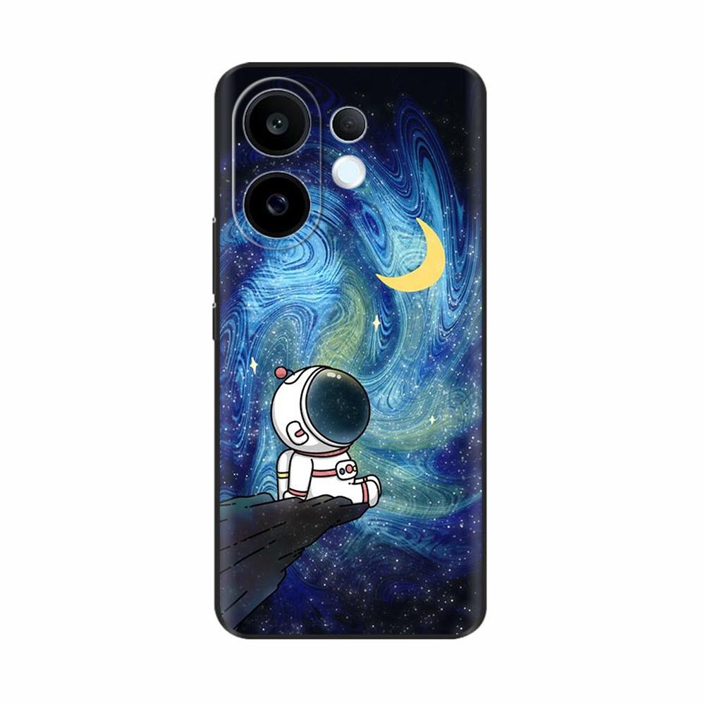 Coque en Silicone Pour Vivo S30 VivoS30 Funda Chat Fleur Rose Panda Mignon Dessin Animé Peint Coque Anti-Choc Pare-chocs Étui de Téléphone Portable