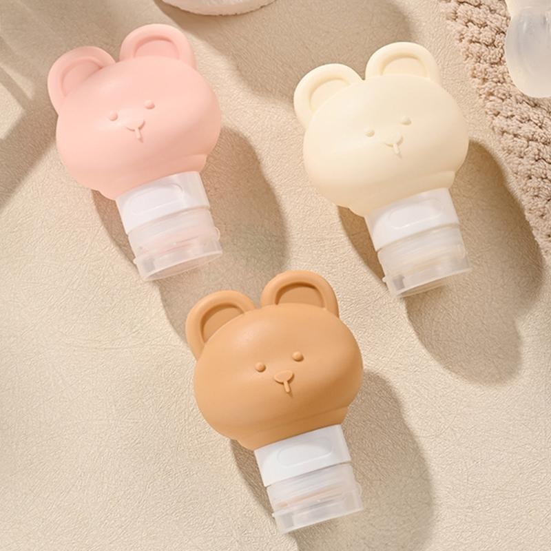 Travel Bottles for Toiletries Leak Proof Refillable Liquid Containers Silicone Squeezable Travel Accessories for Shampoo