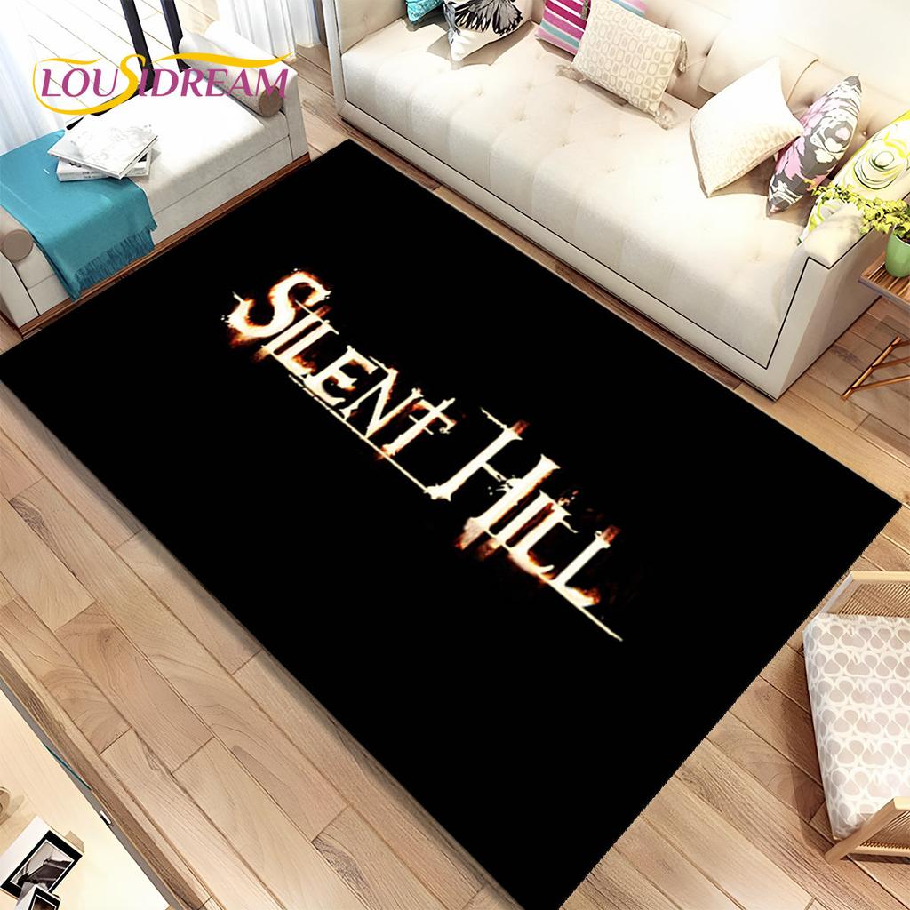 Silent Hill Horror Movie Games Area Rug,Carpet Rug for Living Room Bedroom Sofa Doormat Decoration, Kid Play Non-slip Floor Mat