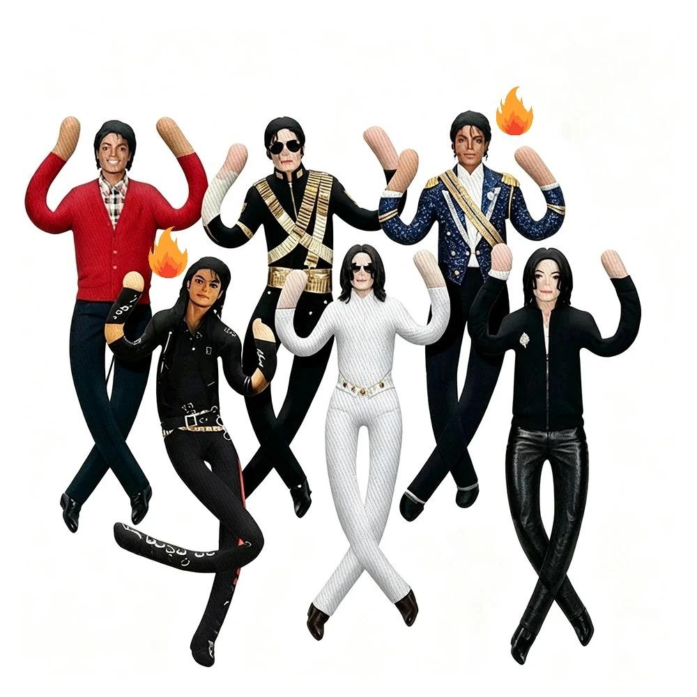 Neuer Stil Michael Jackson Cosplay Requisitenpuppe Plüsch gefüllte Figur Puppen Zimmerdekoration Abstrakt Gelenkbeweglichkeit Requisiten Geschenk