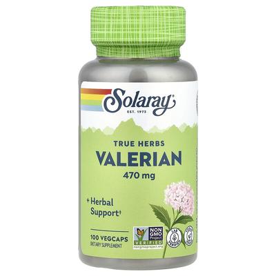 True Herbs, Valerian, 470 Mg, 100 VegCaps