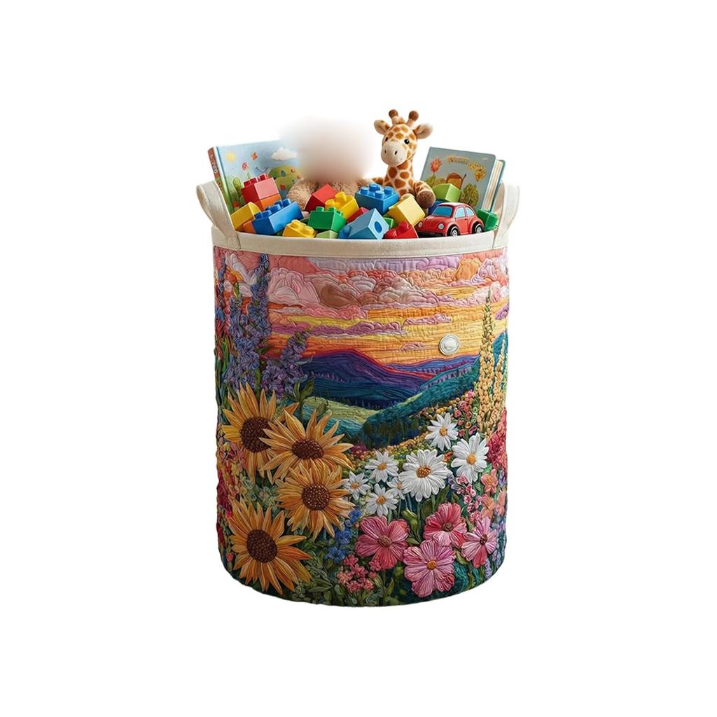Quilted Laundry Storage Basket, And Suitable For Storing Dirty Clothes.