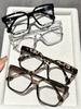 4Pcs Elegant, Simple and Stylish Geometric Glasses with Transparent Lenses, Suitable for Daily Office Reading