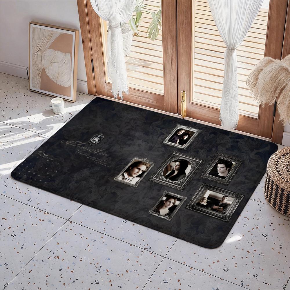 Movie M The Twilight Saga Floor Mat Eco Flannel Doormat Non Slip Odorless Indoor Floor Rug Soft Short Plush Home Mat