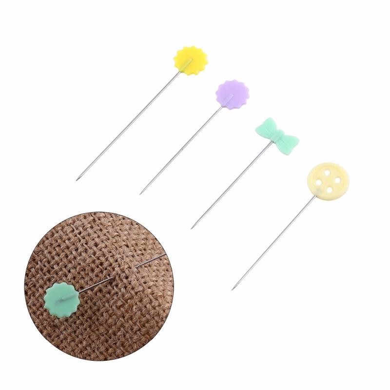 200Pcs Patchwork Craft Flower Button Head Pins Quilting Tool Sewing Accessorie
