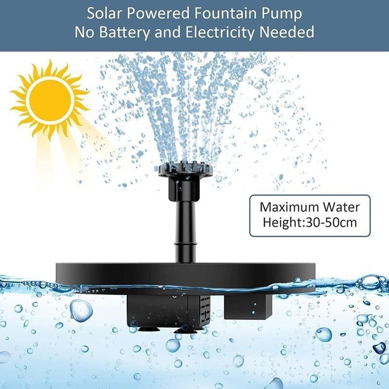 Mini fântână solară cu apă pentru piscină iaz cascadă fântână decorare grădină pentru baie pentru păsări în aer liber Fântână cu apă plutitoare cu energie solară