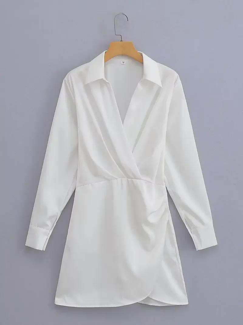 

Женское мятое платье весна-лето 2023 г. - 9 цветов Medium белый