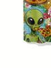 Funny Alien Eating Pizza Pattern Men'S Fashion Casual Shirt Hip Hop Rock Street Hawaiian Shirt