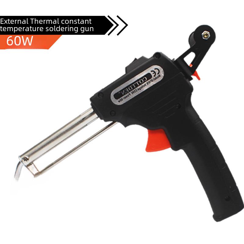 "Cross-Border Handheld Electric Soldering Gun with Automatic Tin Feeding, 60W, for External & Internal Heating"