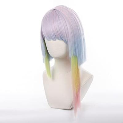 Eileen Cyberpunk Edge Runners Lucy Wig, Cosplay Costume Accessory for School Festivals, Parties, and Events, Includes Net
