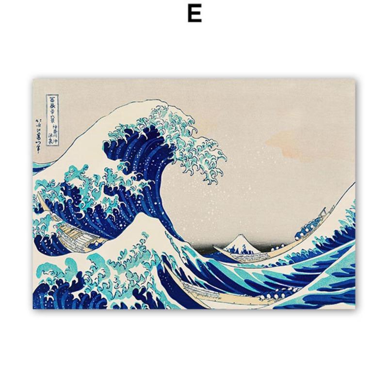 

Винтажные плакаты и принты «Великая волна» Хокусая, водопад, Япония, выставка, настенное искусство, холст, картины, гостевая комната, домашний декор 21cm×30cm NoFrame