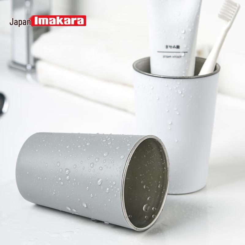 Imakara Stainless Steel Couple Mouthwash Cup