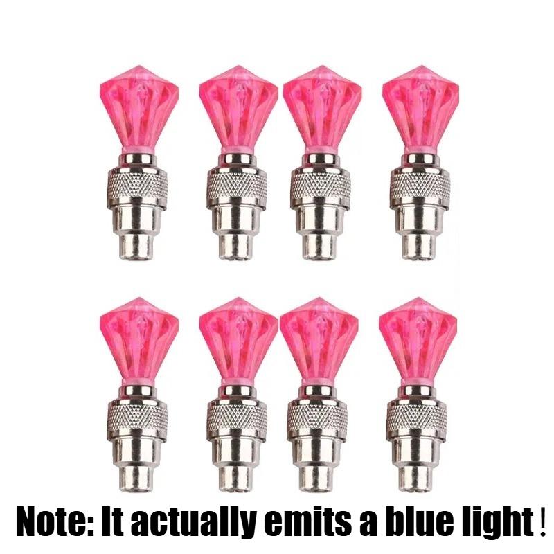 Neon Bike Lights Bicycle LED Light Tire Valve Cap Flashlight Wheel Spoke Lightweight Car Motorcycle Accessories