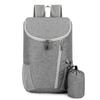 Blue Outdoor Backpack New Grey Unisex Large Capacity Folding Storage Bag Dacron Solid Colour Lightweight Waterproof  Travel Knapsack