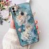 For Itel A48 6.1" Case Fashion Painting Soft Silicone TPU Black Cover For ITEL A48 itel a48 Popular Design Flowers Phone Cases