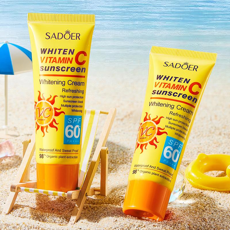 Krem przeciwsłoneczny SPF60 + VC SADOER Witaminy C Izolacja Odświeżający Krem Przeciwsłoneczny