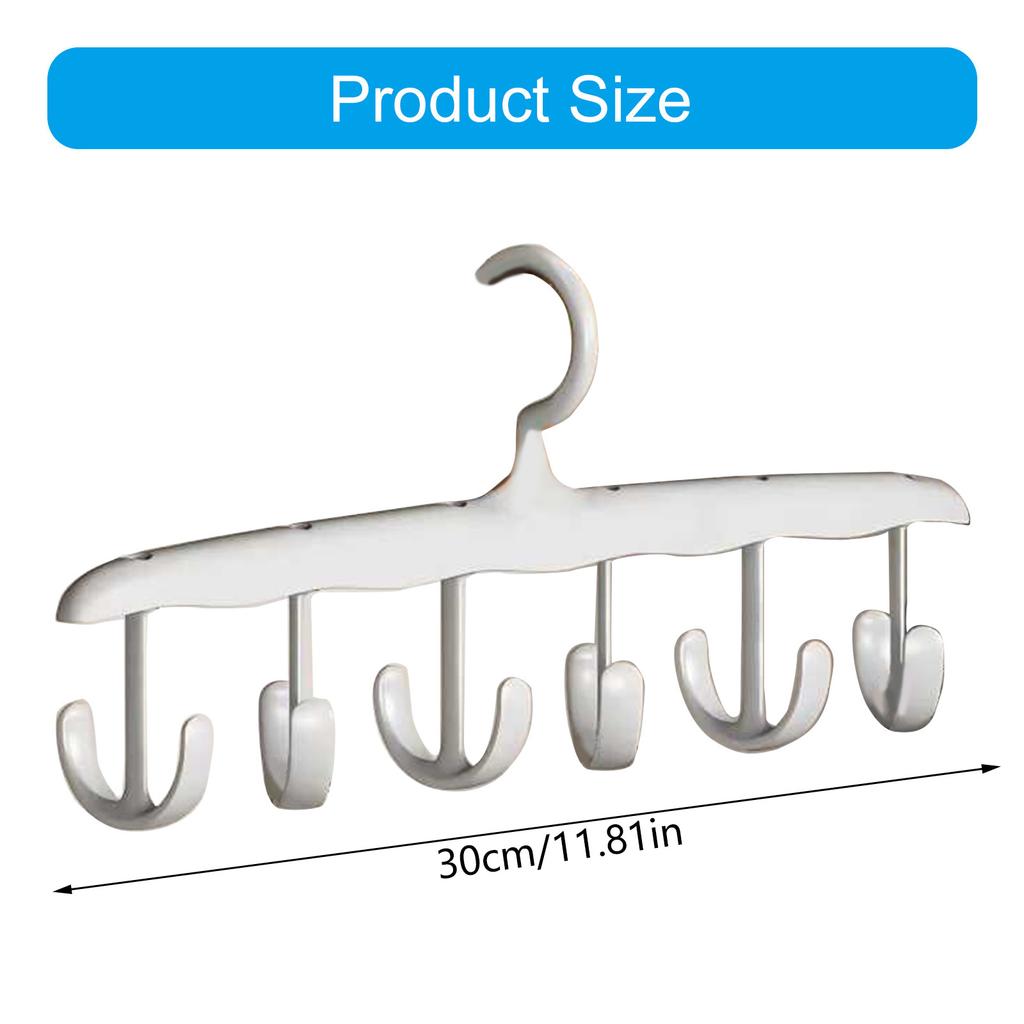 360 Degree Rotating Clothes Hanger With Waved Designs for Space Saving Home Dormitory Storage Organization