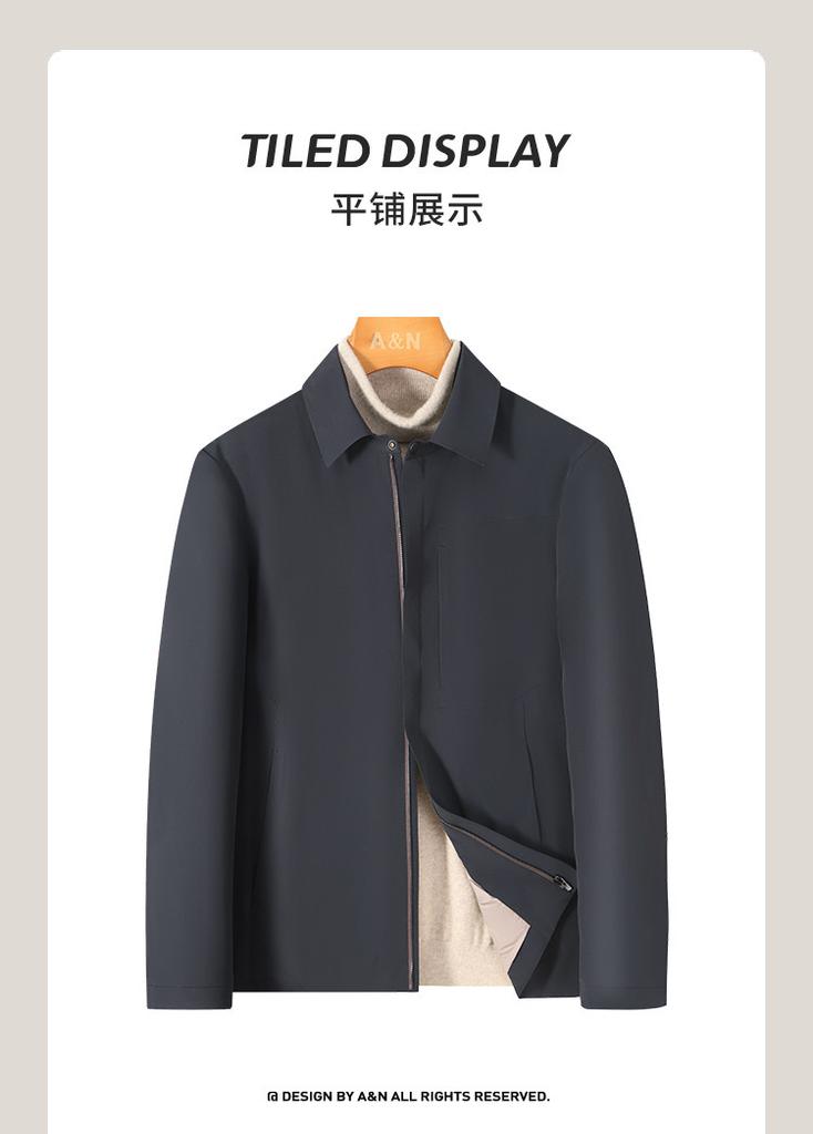 [85 Goose Down Jacket] Business and casual crisp and stylish, easy to maintain lightweight down jacket for men, warm and comfortable jacket