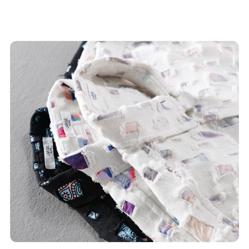 Chemise à manches longues à carreaux colorée pour jeunes, streetwear, ample, printemps/automne, en pur coton, décontractée