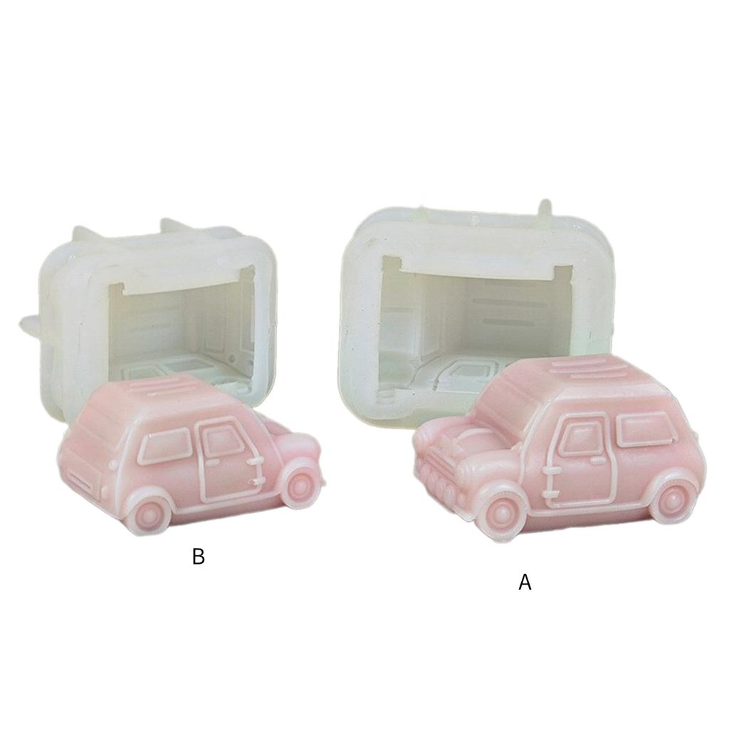 3D Bus Shaped Candle Mold Vintage Car Silicone Molds Aromatherapy Resin Gypsum Mold DIY Exploy Resin Mold Valentines Day