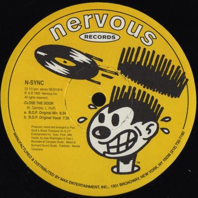 12inch Record N-SYNC - Close The Door NE20181 Nervous Records 1995 US Dance & Electronica Used