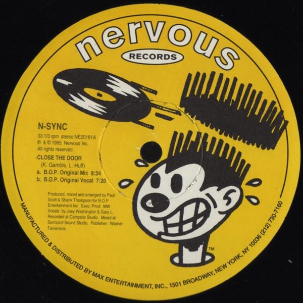 12inch Record N-SYNC - Close The Door NE20181 Nervous Records 1995 US Dance & Electronica Used