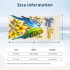 Decorative Artwork Theme Beach Towel Personalized Custom Name & Text Soft Quick Dry Beach Towel for Swimming Travel