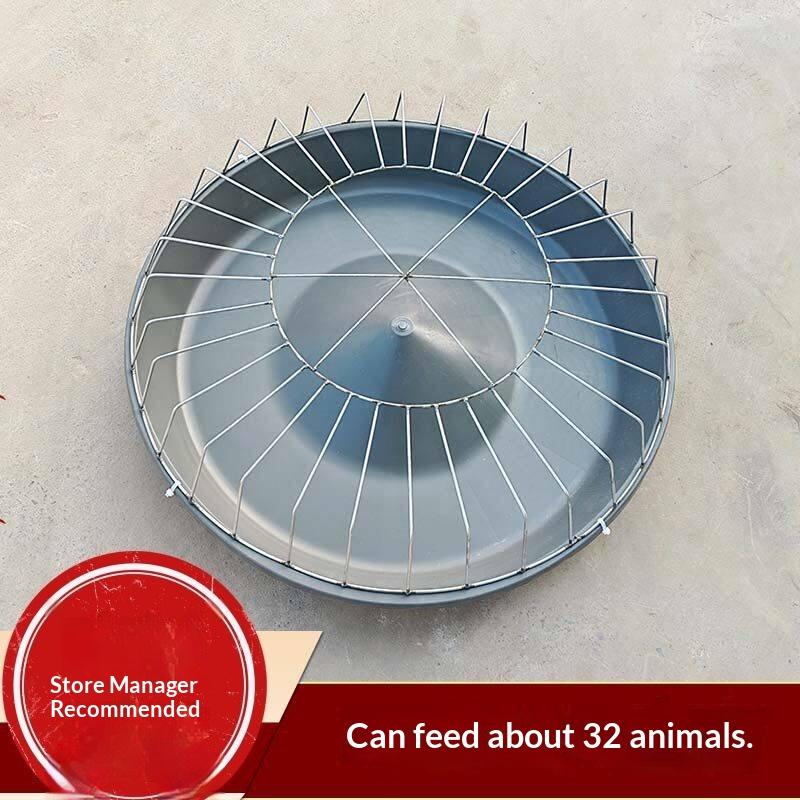 Roof Design Large Circular Chicken Feeder 12/14/16 Holes Rain Resistant for Farm Backyard Poultry Coop