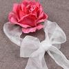Pair Of Realistic Artificial Flower Drapery Ties Easy Window Styling Durability Not Fading for Home Decoration