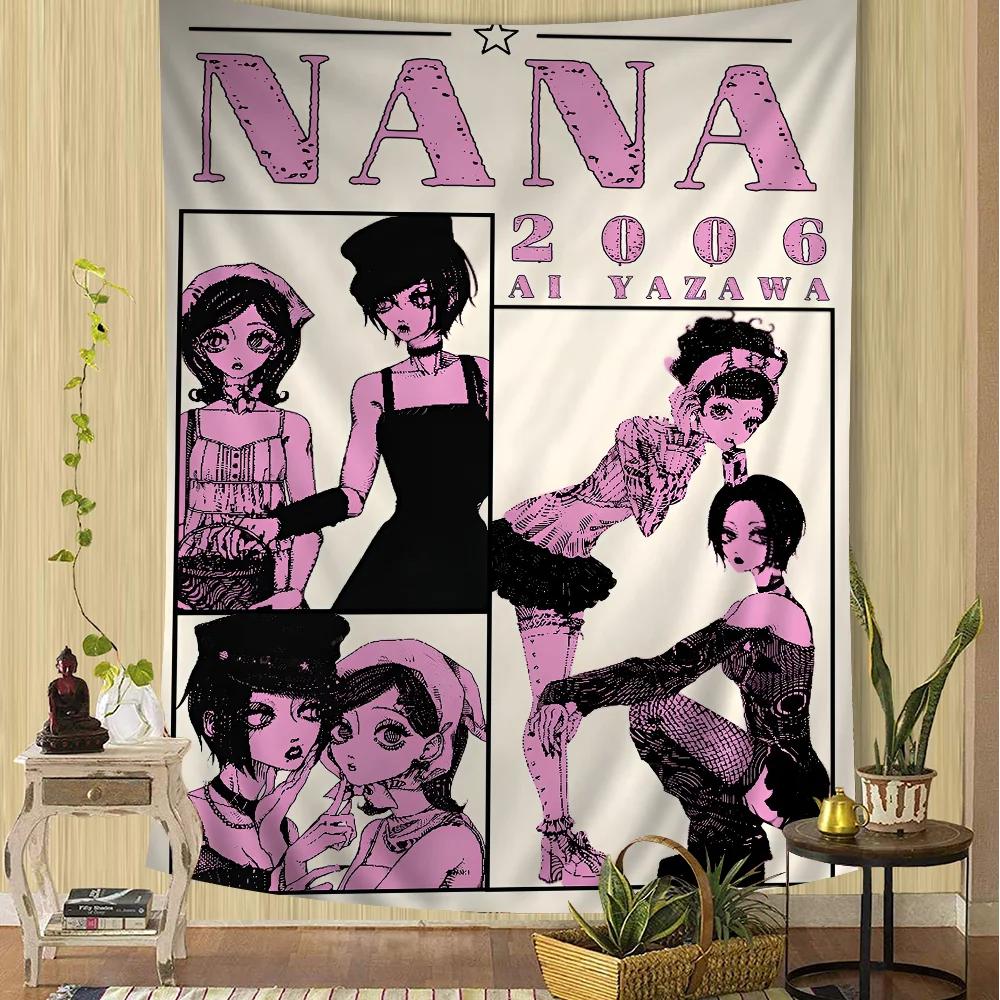 

Japanese Classic Anime Nana Cartoon Tapestry Bohemian Wall Hanging Tapestries Mandala Hanging Sheets 74x94cm(29x37in)