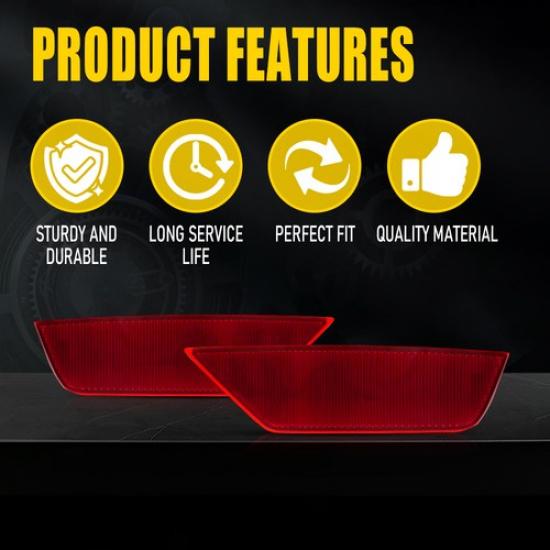 Pair Rear Bumper Reflector Light Lamp Left&Right For 2013 2018  Escape SEL V