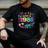 Retro Memphis Colorful Geometric Made In 1986 Graphic T Shirt Unisex 40th Birthday Casual Short Sleeve Street Tee