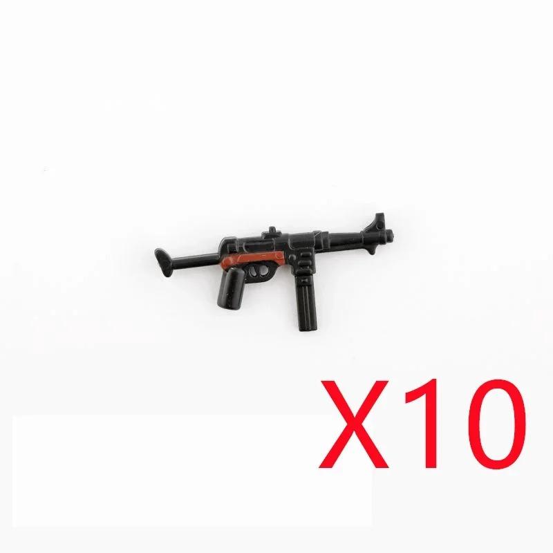 5 CM WWII Military Building Blocks American German Soviet Soldier Figures Weapons Accessories Guns Pistol Sniper Belt Mini Bricks MOC